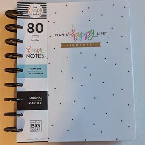 The Happy Planner Polka Dot Journal - Black, Gold, Multicolor